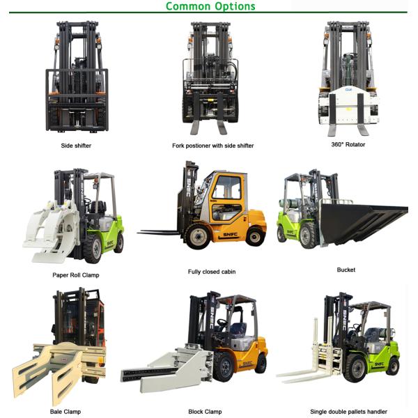 Side Shifter 4x4 Forklift YUNNEI Engine 3500kg Small Off Road Forklift