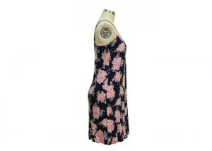 Pretty Womens Summer Nightgowns , Floral Slip Dress 95% Viscose Anti Pilling
