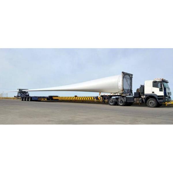 Extendable Trailer 58M Wind Blade Turbine Transport 4 Axle Telescopic Trailer
