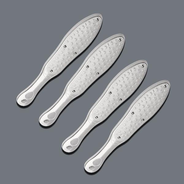 Callus remover tool in use