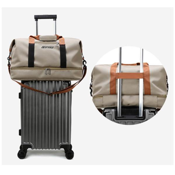 Custom Men Women Sport Gym Light Weight Foldable Waterproof Weekender Travel Duffle Bag