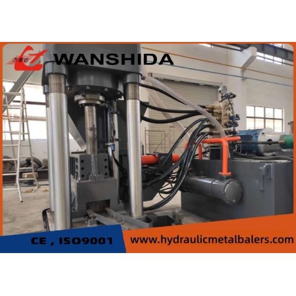 55KW Scrap Metal Baling Machine 6300KN Hydraulic Sawdust Briquette Press