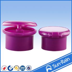 Non spill plastic cap shampoo flip top bottle cap for cosmetic packaging