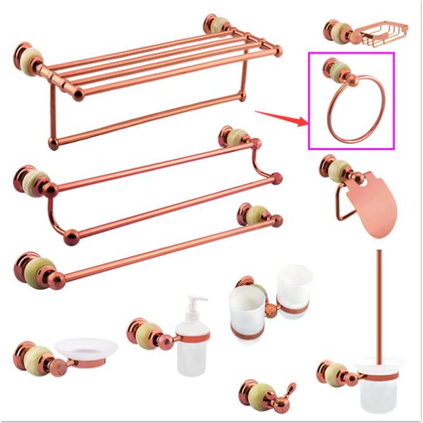 New Design Bathroom Accessories Towel Ring Brass and Bowlder & Rose Gold Plating