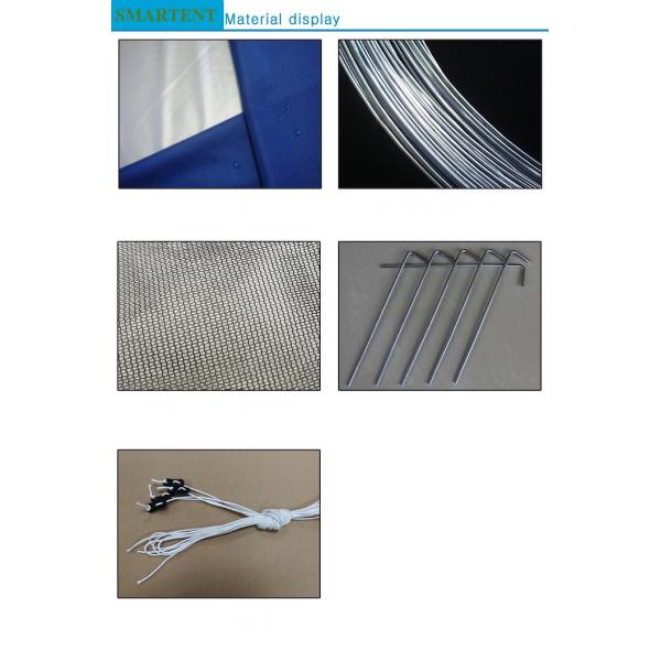 Custom Quick Open Automatic Pop Up Camping Tents 190T Silver Coated Polyester Beach Awning