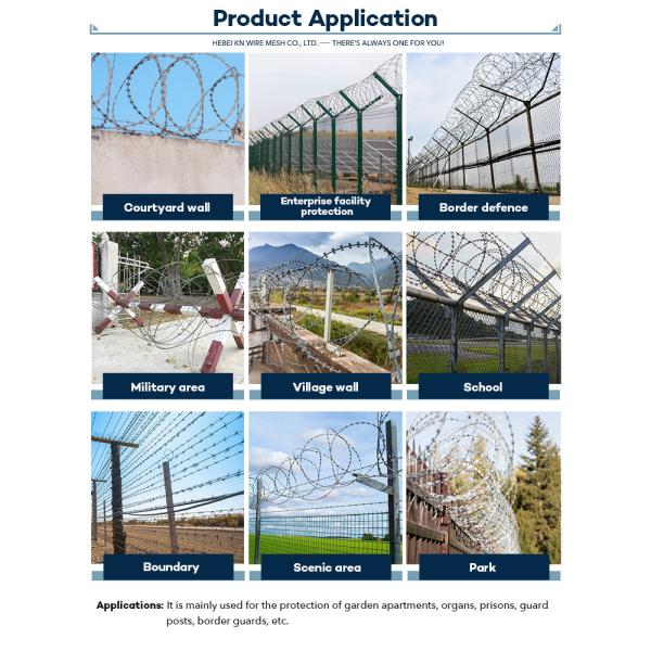 barbed wire single razor for Strong and Durable Property Protection