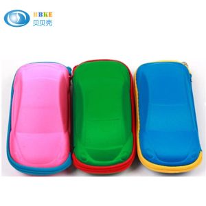 Cute Colorful Car Shape EVA Pencil Case , Lovely Multi Functional Eva Hard Case