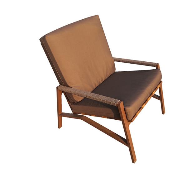 Attractive Design Modern Sofa Set Furniture Luxury Teak Wood Outdoor Patio Garden Sofa Set With Cushion Furniture Set