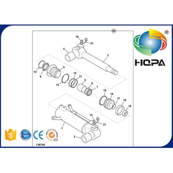 903/20887 90320887 903 20887 Ram Dozer Cylinder Seal Kit For JCB 8015
