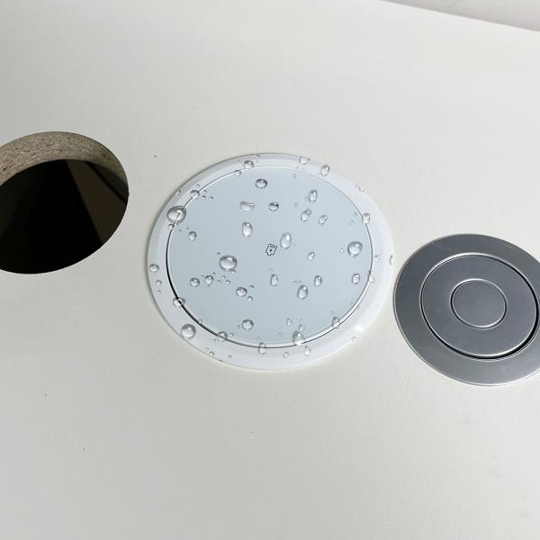 USB A+C Fast Charging Wireless Charger 3 Power Outlets Pop-Up Desktop Kitchen Socket UK Plug Standards Tabletop