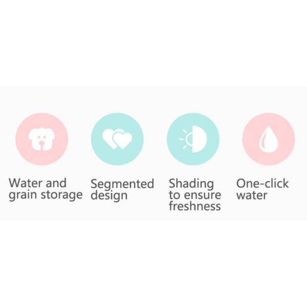 Dog Travel Water Bottle 2 In 1 Pet Feeders Detachable O Shaped