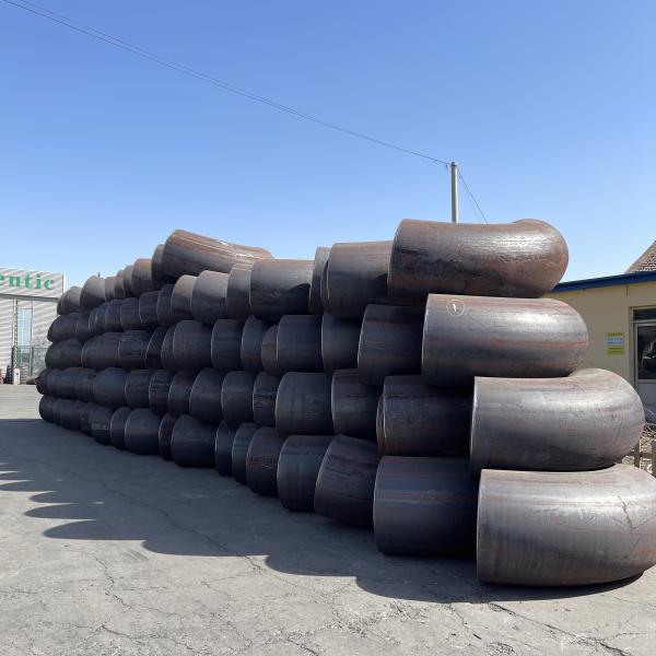 R1 R1.5 90 Degree Steel Pipe Elbow A234 Wpb Black Painting Butt Weld