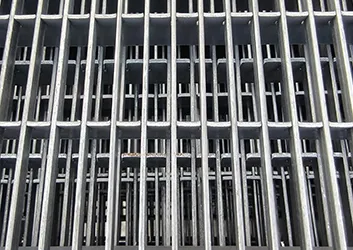 Welded Steel Bar Grating Metal Serrated Drainage Toothed Steel Grating HDG Steel Serrated Floor Gratings