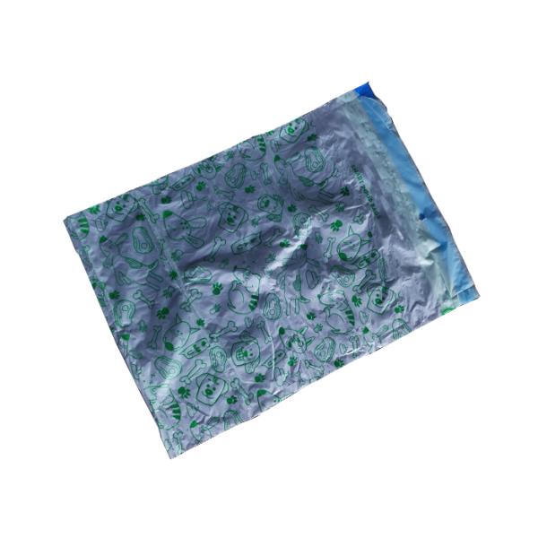 Drawstring 30mm×60mm Biodegradable Dog Poop Bags Earth Friendly On Rolls