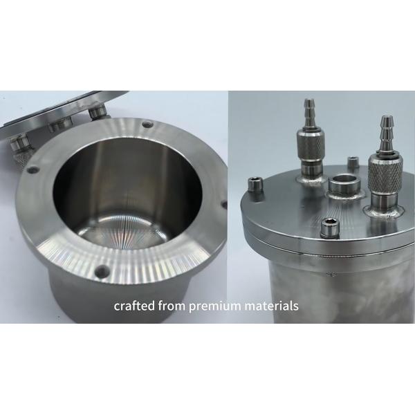 304 / 316 Stainless Steel Vacuum Jar for Planetary Ball Mill Hardness 200 HV Customized