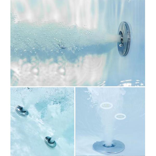 Indoor Rectangle Bathroom Jacuzzi Tub 110V/ 220V White Acrylic