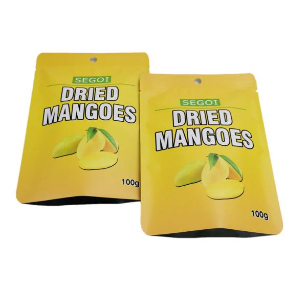 Dried Fruit Packet Foil Resealable Snack Packaging Bags