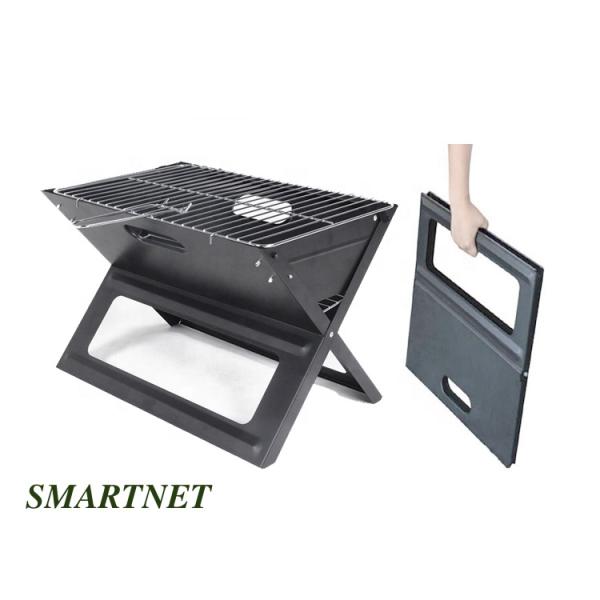 Slim Camping Portable Charcoal Outdoor Grills Chromed Steel Foldable 45X30X30cm