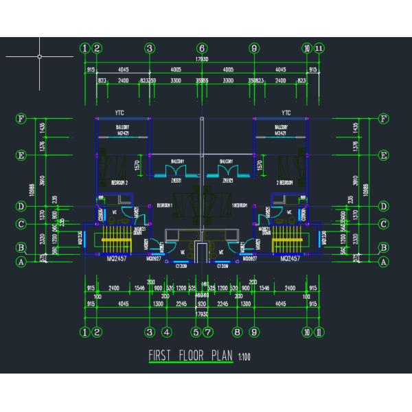 PEB Multi Storey Steel Building with Galvanized or Painted Finish