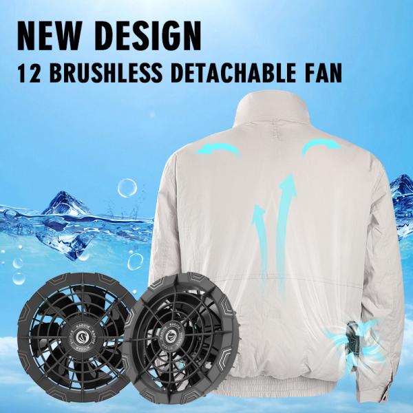 12V Cooling Warming Jacket Battery Kit For Air Conditioned Vests 2000Hour Fan Lifespan