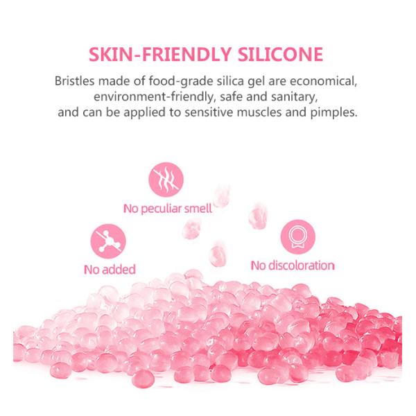 290mA 5 Gears Food Grade Supersonic Silicone Facial Cleansing Brush