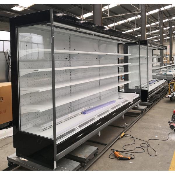 Supermarket multi-deck open chiller fruit vegetable display cooler