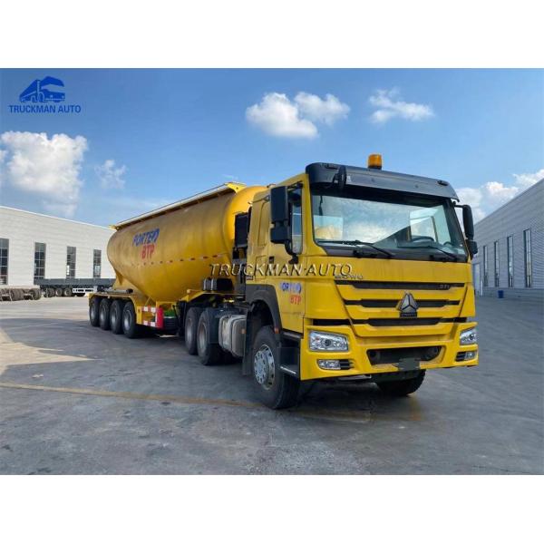 Brand New 4 Axle 55m3 Bulk Cement Tanker Trailer For Burkina Faso