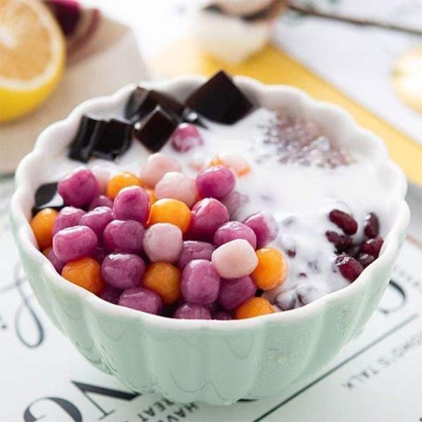 Taro Tea Instant Mix Organic Tapioca Pearls Round Low Fat And Low Calories