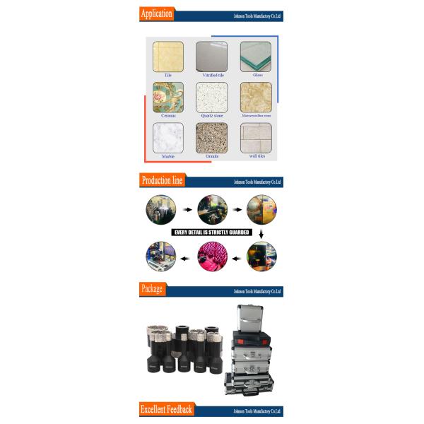 M14 68mm Dry Porcelain Vacuum Brazed Diamond Core Drill Bits