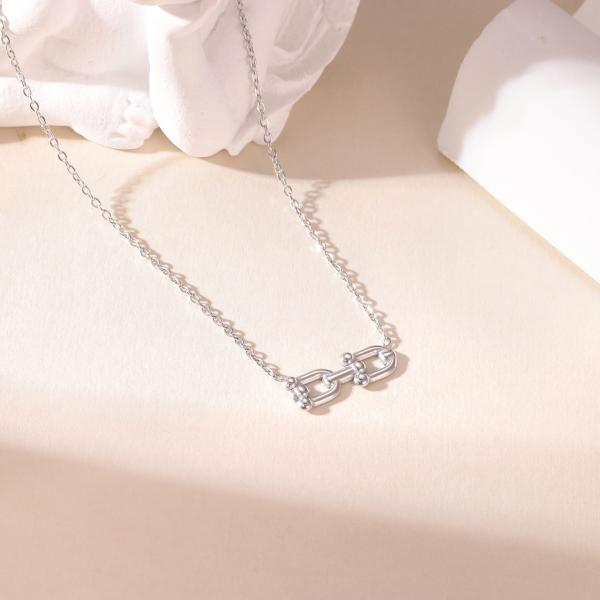 Stainless Steel Pendant Necklace for Women Retail