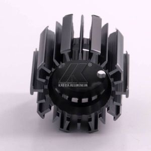 Quality Black / Steel Gray Heat Sink Aluminum Profiles Good Thermal Conductivity wholesale