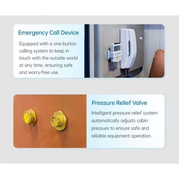 Sports Recovery Hyperbaric Oxygen Chamber 1170*1996*1850mm Home Hyperbaric Chamber 20L