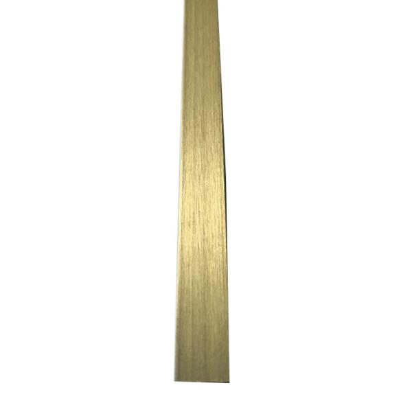 Extrusion Profile Brushed Brass Tile Trim 12mm Wall Transition U Shape