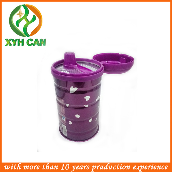 Empty Tin Cans for Milk Powder Tin Boxes with High Caps Round Metal Tins 0.20-0.23mm Thickness