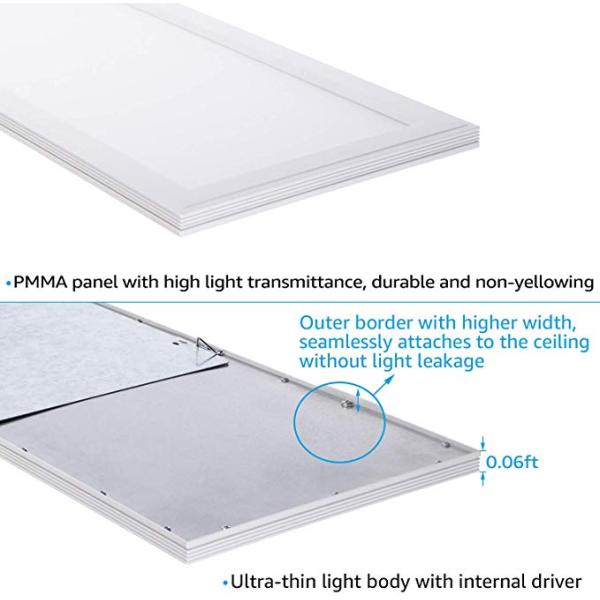 Ultra Slim Dimming LED Panel Light Drop Ceiling Light Fixture Built - In Driver