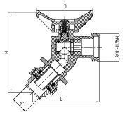 SS Quick Connected Brass Stop Valve / Hose Bibb Valve Drain With Aluminum Handle 1/2"