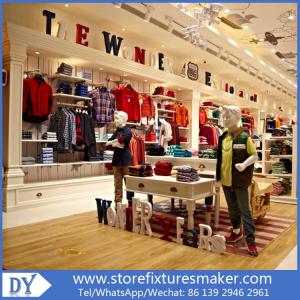 Quality Factory OEM Project wooden Clothing Stores For Boys,Boys Clothing Stores with custom big logo wholesale