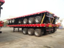 Flatbed Trailer for Cargo Transport Side Wall Removable or 40FT Container 45ton (Multi-Functions)