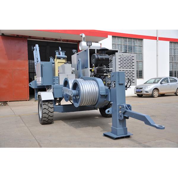 Transmission Line Stringing Equipment Water Cooling Diesel Engine 173hp Hydraulic Cable Puller