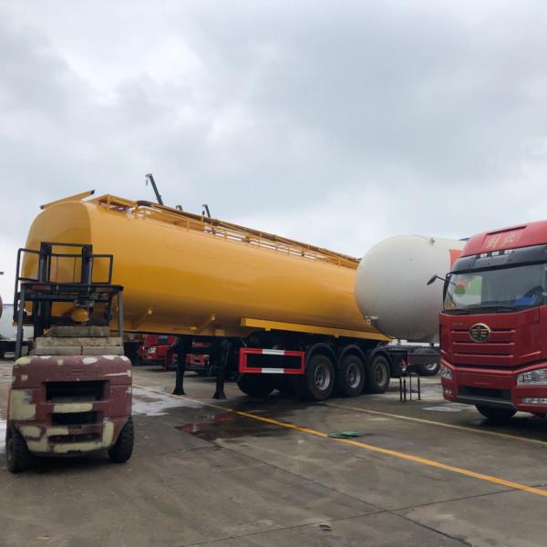 45000L Aluminum Oil Tanker Trailer Tri Axle Fuel Tank Semi Trailer