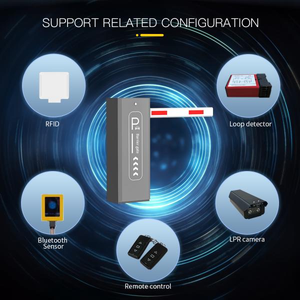 HCW Barrier gate 3-6m Drop Arm Automatic Lane Barrier for Parking Lots