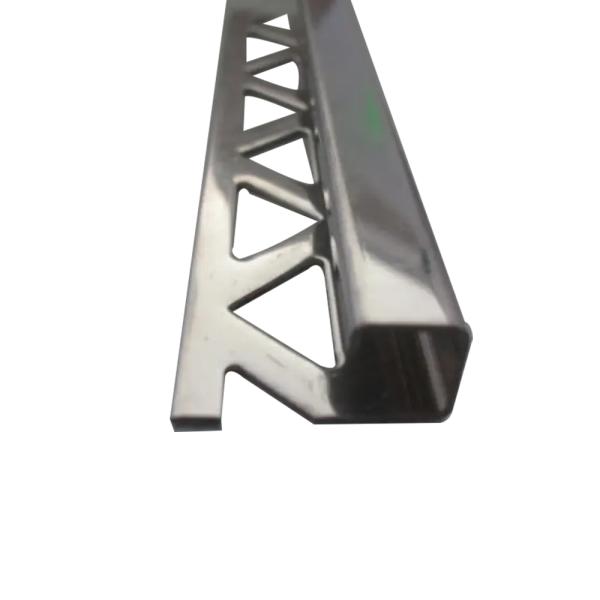 20mm 12mm Ceramic 304 Stainless Steel Tile Trim Finished Decorative Wall Corner