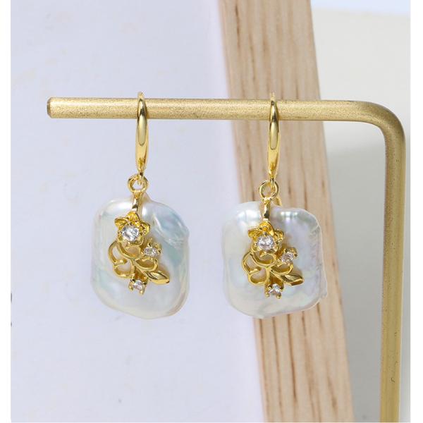 Women Natural Baroque Pearl Necklace Earring Classic Weddings Jewelry Chains Freshwater Pearl Necklace Jewelry