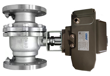 Electric Flanged Stainless Steel Ball Valve High Pressure Two Piece