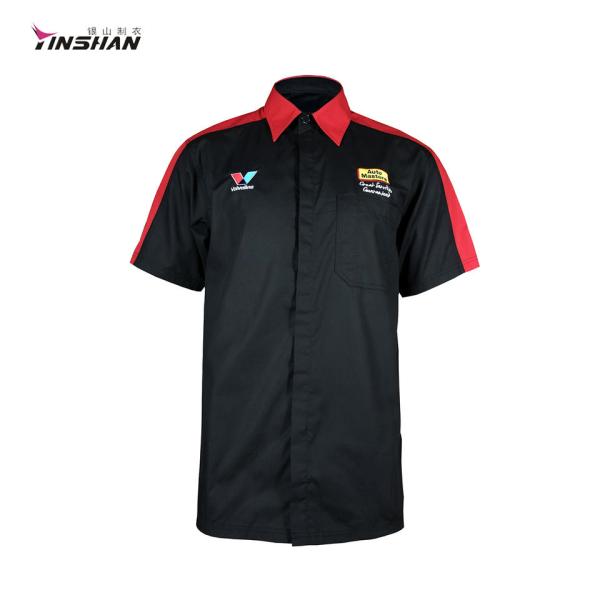 Polyester Men's Casual Polo Shirt Custom Logo Design for Team Sports and Performance