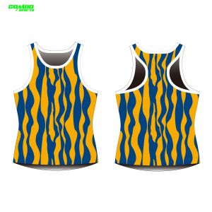 Quality Fast Dry 100gsm Summer Athletic Teamwear Sleeveness Cool Running Singlet wholesale