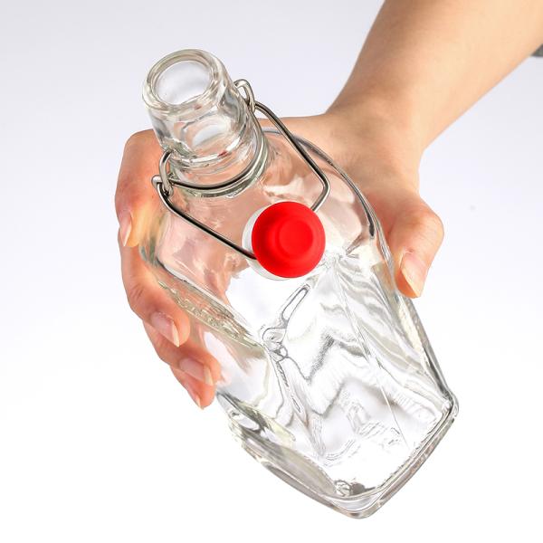 500ml Glass Bottle for Home Brewing of Alcohol Airtight Swing Top Seal Included
