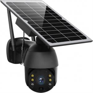 China PIR Radar Tuya Smart Camera PTZ 355 Solar Powered Wireless Outdoor Security Camera on sale