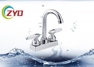 Quality Cold / Hot Water Deck Mount Kitchen Faucet , Basin 2 Handle Kitchen Faucet wholesale