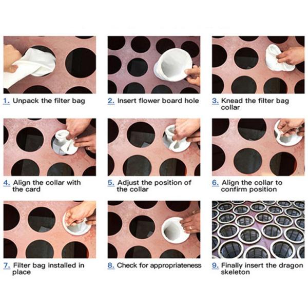 Polyester Filter Bag Customizable Diameter and Length with Competitive and Strong Abrasion Resistance for Industrial